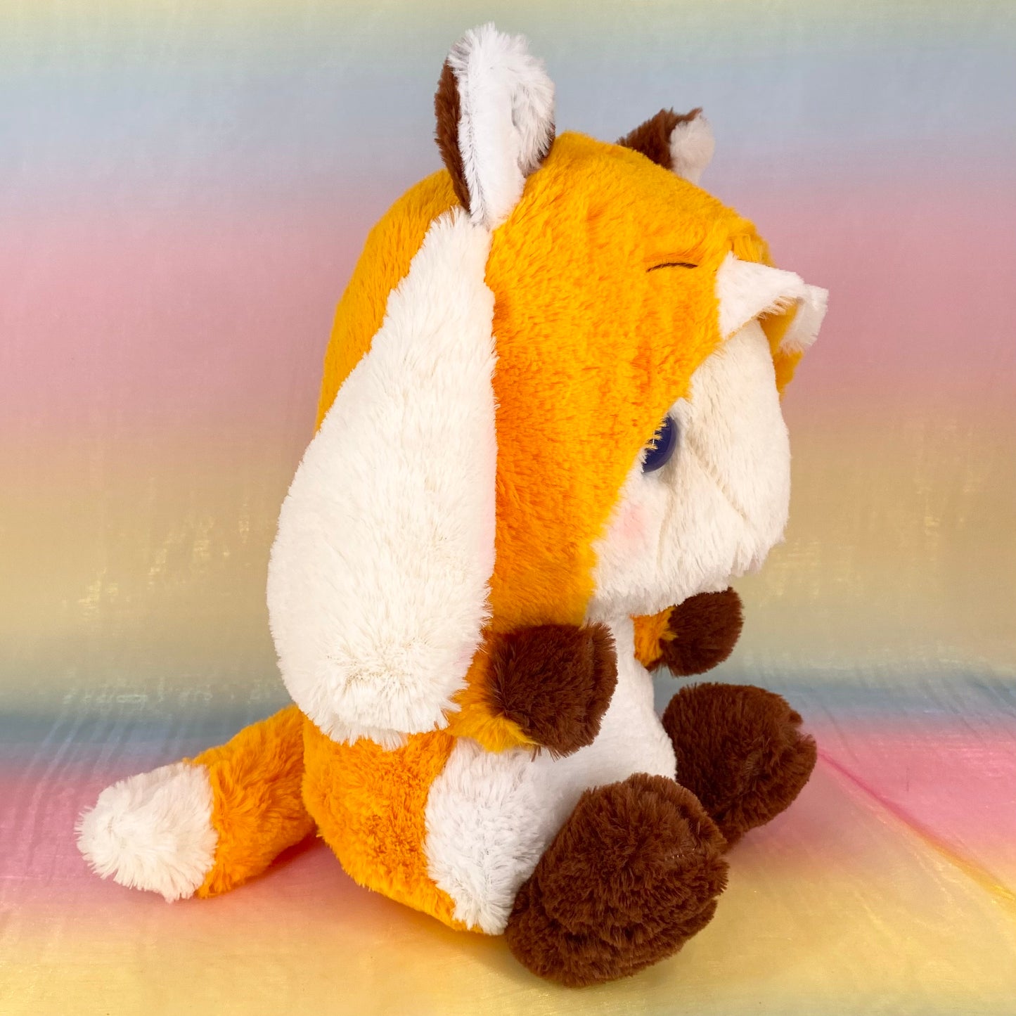 Loppy Yurugurumi The Rabbit - Wearing Fox Onesie - Large