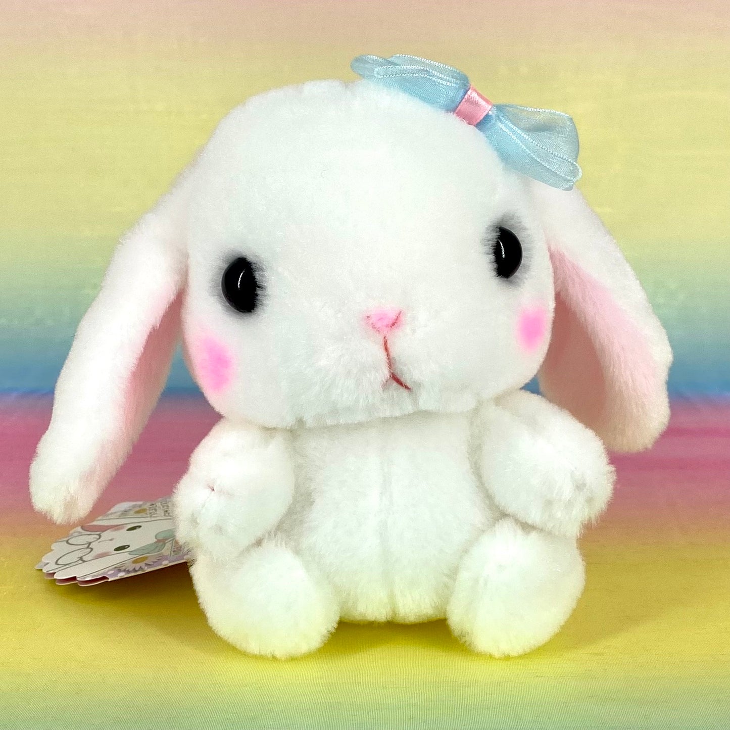 Poteusa Loppy The Rabbit - White with Bow - Small