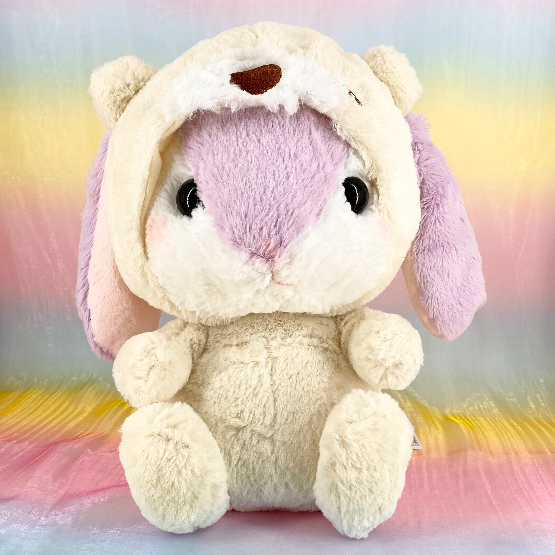 Loppy The Rabbit - Wearing Polar Bear Onesie - Large – Pick-A-Plushie