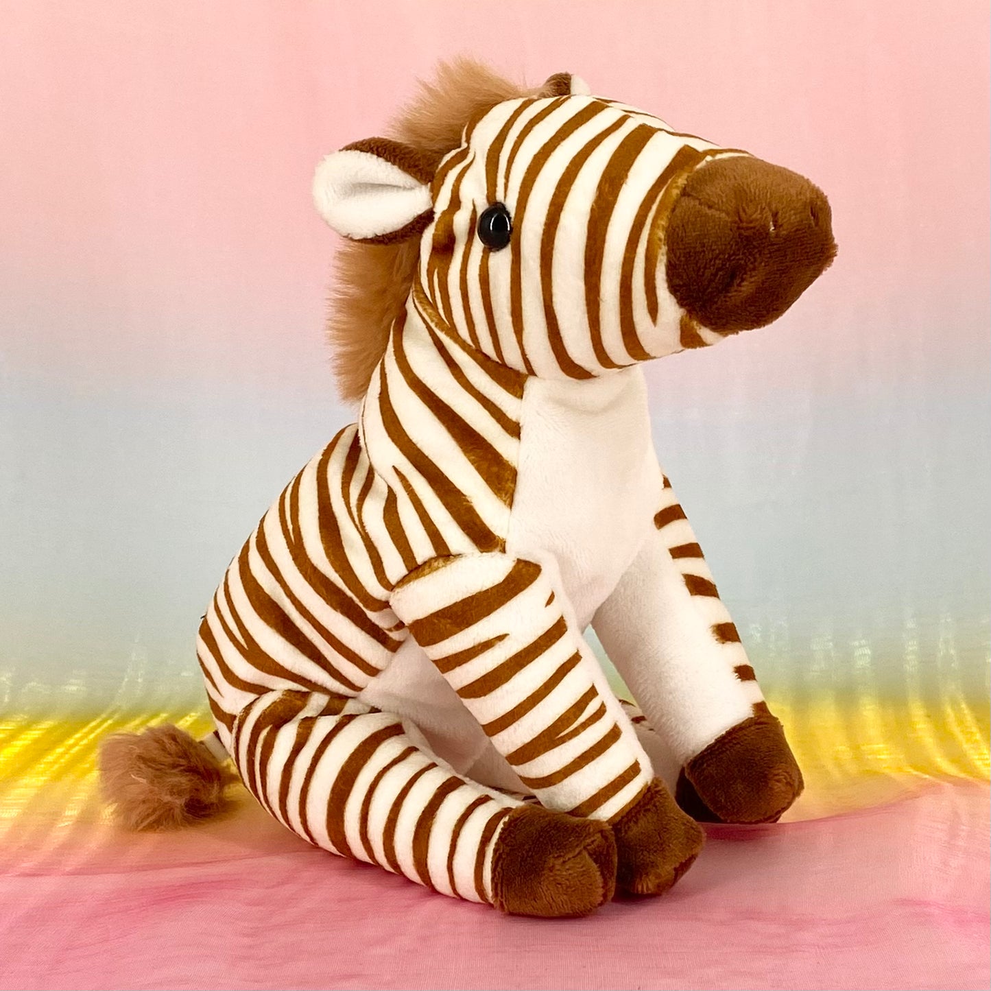 Shimauma The Zebra - Ivory with Hazel Stripes - Small